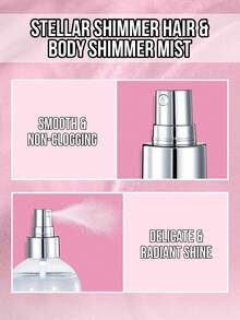 MISSLYN 3Pcs Shimmer Spray & Cosmo Glow Highlighter & Flirty Liquid Blush Set, Party Luminous Shine Look, Dewy Radiant Cheek Tint, Face Body Hair Glow Kit, Daily/Party/Summer, Soft Glam/Glass Skin/Natural Glow, Halloween Makeup - #1+#01+#13 - View 5