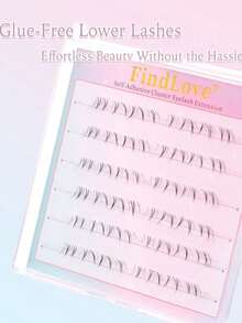 200 Clusters Natural Style DIY Eyelashes, Different Lengths, Soft Thick Double Layer Lower Lashes, Suitable For Daily Use And Travel Makeup - J - View 3