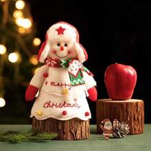 1PC 3D Christmas Doll Decorative Candy Apple Bag, Santa Claus, Snowman And Reindeer Pattern, Christmas Party Gift Packaging, Holiday Storage Bag, Gift Packaging Storage - Multicolor - View 9