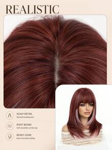 Wig Bob Jepit Telinga Hijau, Gaya Wanita, 18 Inci, Desain Lucu, Serat Sintetis Tahan Panas, Cocok untuk Pemakaian Sehari-hari, Cosplay dan Pesta, Semua Musim - Penawaran Terbatas Festival Musik - MultiWarna - View 7