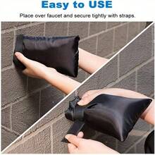 2pcs Outdoor Water Faucet Cover For Winter Freeze Protection Pipe Insulation Insulated Spigot Backflow Cover - A - View 4