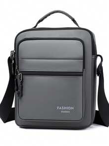 Men's Minimalist Black PU Vertical Handbag Crossbody Bag, Multi-Pocket, Waterproof, Wear-Resistant, Shoulder Bag, Business Commute, Daily Travel, Portable Small Bag - Multicolor - View 13