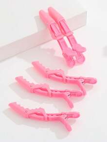 10/5/1pc Multi-Color Crocodile Hair Clips, Durable Non-Slip Grip, Easy To Style, Suitable For Dyeing, Perming And Sectioning, High-Quality Plastic Crocodile Clips, Suitable For Hairstylists And Home Users - Multicolor - View 4