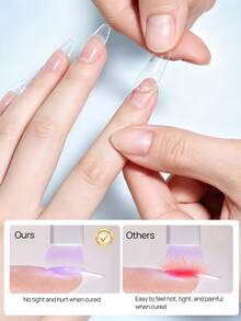 LILY'CUTE 9 In 1 2Pcs 15ml Uv Reinforcement Construction Gel Multi Functional Nail Gel For Nail Tip Extension Nail Surface Reinforcement Color Mixing Rhinestone Sticking Beginner Home Nail Art Gift - Multicolor - View 10