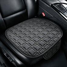 1pc Car Seat Cushion, New Plaid Exquisite Embroidered Design, With Storage Bag, Front Row Single Piece, Plush Material, Comfortable And Warm, No Binding, Breathable, All-Season Single Seat Pad, Suitable For Sedan, MPV, SUV, Truck, RV - Checkered Pattern - View 7