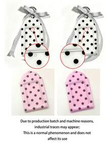 Polka Dot ID Badge Holder, Bow Card Holder With Card Slots, Suitable For ID Cards And Bank Cards, Back To School Essential, Holiday Gift - Multicolor - View 12
