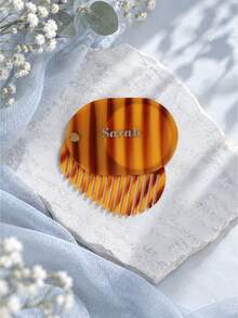 Customized Name Mirror & Comb Set, Personalized Initial Acetate Fiber Material, Bridal Party Gift, Bridesmaid Gift Set, Vanity Accessories - Multicolor - View 2