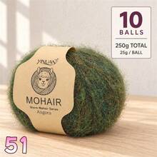 10-Pack Alpaca Blend Yarn, 25g Per Ball Total 250g, Multi-Color Fluffy Soft Knitted Yarn For DIY Knitting Sweaters, Cardigans, Vests, Scarves, Hats And Shawls - 10-pack Alpaca Wool - View 22