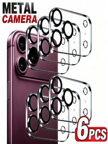 6片裝 8K HDR 相機保護膜，適用於 iPhone 18 Pro Max 18 Pro Duo 17 Pro Max 17 16 15 14 13 12 Plus Pro Max，不易脫落，強吸附力，防刮，全覆蓋，防摔 - 6pcs - 查看 1