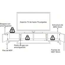 Television Stands & Entertainment Centers - Black - View 3