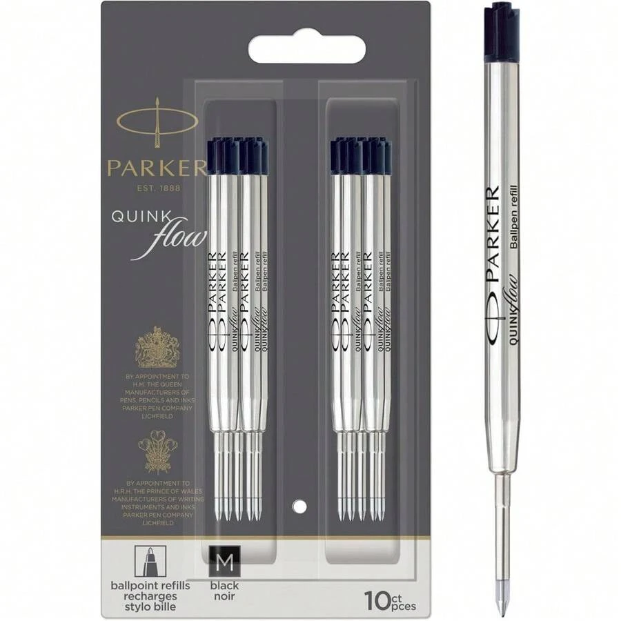 QUINKflow Authentic Ink Refills, Medium Point, For Ballpoint Pens ...