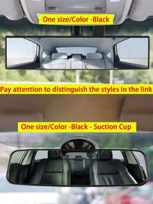 12-Inch Universal Wide Angle Rear View Mirror Accessories, Convex Panoramic Clip-On Rearview Mirror Suitable For Cars, SUVs, Trucks And Other Vehicles - one-size - View 6