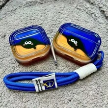 Creative Coal Ball Blue Lanyard Bluetooth Earphone Protective Case Compatible With Airpods 1/2/3/4/New 5th Gen Pro 1/2/3/4 All Models With Pendant - Blue - View 4