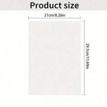10/5/1pc A4 Size Blank Adhesive Water-Soluble Embroidery Stabilizer Paper - 1/10 Sheets Printable Medium Weight Paper, Suitable For Inkjet Printers, DIY Craft Materials, Embroidery Fabric, Embroidery Tools - Multicolor - View 5