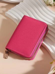 1pc Fashion Travel Business Ultra-Thin Card Holder, Minimalist Compact Portable ID Card Wallet, 11-Slot Card Holder, Coin Purse - Multicolor - View 19