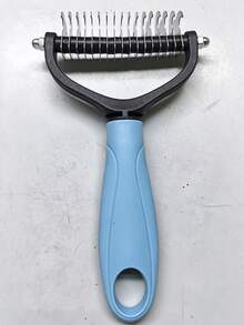 Double-Sided Bristle Pet Grooming Brush, Long Hair Dog & Cat Deshedding Comb, Easily Remove Hair Knots, Tangles And Loose Fur, Non-Slip Handle Large Pet Shedding Cleaning Tool - Multicolor - View 13