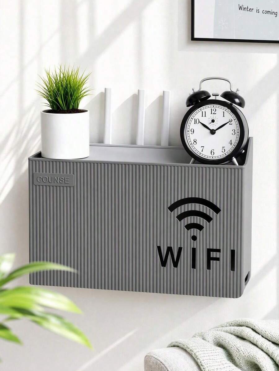 WiFi路由器壁挂式收纳盒整理器