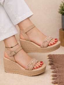Women Platforms & Wedge Sandals - Coffee Brown - View 1