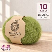 10-Pack Alpaca Blend Yarn, 25g Per Ball Total 250g, Multi-Color Fluffy Soft Knitted Yarn For DIY Knitting Sweaters, Cardigans, Vests, Scarves, Hats And Shawls - 10-pack Alpaca Wool - View 55