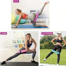Set Yoga & Pilates 2-in-1, Bola Kebugaran Mini Lembut, Pita Resistensi Pinggul, Cocok untuk Latihan Kaki, Pinggul, dan Otot Inti di Rumah - A - View 6