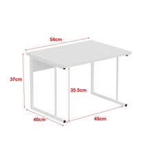 2-Tier Baker's Rack Microwave Oven Rack, Kitchen Counter Storage Organizer, Printer Shelf Fax Rack For Living Room Office - White - View 8