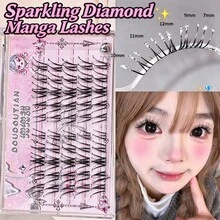 Cool Fox Style False Eyelashes, Filled With Starry Fine Glitter And Rhinestones, Suitable For Photography, Cosplay, Christmas And Daily Natural Makeup, Halloween - View 6
