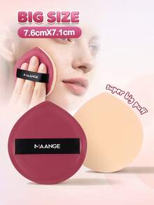 MAANGE 1/4pcs Professional Makeup Sponge, Dual-Use Dry And Wet, Reusable Makeup Sponge, Makeup Accessory For Home Or Travel, Travel Essential, Suitable For Liquid Cosmetics, Gift For Girls. - Multicolor - View 8