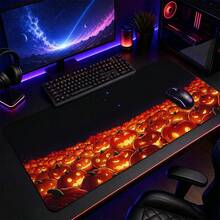 1pc Halloween Jack O Lantern Gaming Desk Mat, Multi-Purpose Makeup Nail Art Table Pad, Large Non Slip Desktop Protector S/M/L/XL - View 4