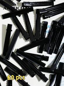 Arcticity 100pcs 5.5cm Fluffy Hair Root Clips, Designed For Hair Salons, High Quality. DIY Hair Styling Tool, Easily Create Voluminous Hair Roots, Add Hair Volume And Layering, Excellent Choice For Hair Styling - 6CM Black Square Clip - View 8