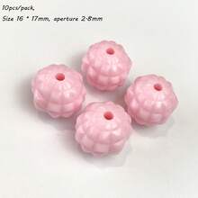 16mm UV Plated Through-Hole Solid Color Pineapple Bead Color DIY Jewelry Mobile Phone Chain Keychain Bead Material Accessories - Multicolor - View 17