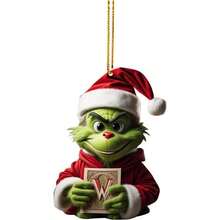 The Grinch 1pc Acrylic Letter Ornament, Christmas Decoration, Christmas Tree Hanging Decor, Holiday Hanging Ornament - Multicolor - View 11
