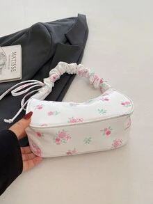 女款極簡休閒手提包，新款高品質小眾設計百搭單肩包 - 白色 - 查看 10
