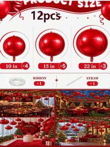 27pcs Bohemian Style Neutral Color 4D Foil Balloon Set, Cream Beige Khaki Giant Round Foil Balloons With Ribbon, 22 Inch Ceiling Decor, Suitable For Anniversary Birthday Wedding Holiday Party Decoration - Multicolor - View 9