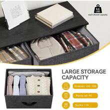 Drawer Storage Cabinet - Cool Ash Grey - View 3