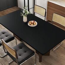1 Roll Black Solid Color Self-Adhesive Peel And Stick Contact Paper, Removable, For Cabinet, Background Wall, Countertop, Desktop, Shelf, Door, Waterproof Oil-Proof Thickened Vinyl Decorative Wallpaper - Solid Color - View 6