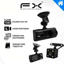 1080P Full HD Dash Cam With Night Vision, SD Card Slot, Microphone, Rear Camera, WiFi, And App Control - A - View 2
