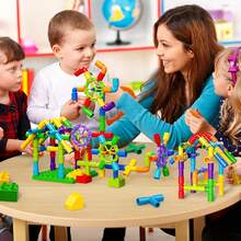 STEM Learning | Colorful ABS Pipe Building Block Set For Young People - Creative Building Toys, Ideal Holiday And Birthday Gifts - Multicolor - View 3