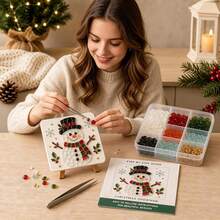 DIY Christmas Glass Mosaic Art Kit, Adult Red Cardinal Sea Glass Handmade Craft | Includes Colored Glass Pieces, Canvas And Tools, Relaxing Creative Activity, Great Gift Choice, DIY, Activity, Mosaic, Hobby, Christmas, Halloween - Multicolor - View 5