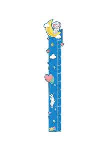 1pc Kids Cartoon Height Chart, Unicorn Rainbow Moon Mouse Rocket Bear Pattern, Self-Adhesive Growth Ruler 0-190cm, Suitable For Baby Room, Height Chart - Multicolor - View 8