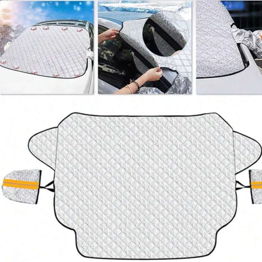 Trending Magnetic Car Windscreen Cover, Must-Have Anti Theft Snow Ice Sun Shade Protector, Waterproof Winter Frost Guard For Car Windshield - 1 - View 1