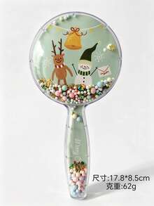 1pc Christmas Air Cushion Head Massage Comb For Long Hair And Curly Hair, Christmas Small Gift - Multicolor - View 9