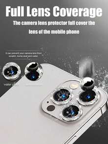 MSRI 9pack-Silver Shiny Lens Protector, Metal Ring + Glass Lens, Effectively Resists Hard Object Scratches And Accidental Bumps. Precise Hole Alignment, Fits Perfectly Without Lifting, Thin And Lightweight Without Bulging, Compatible With IPhone Duo/18 Pro Max/18 Pro/18/17e/17 Pro Max/17 Pro/17 Air/17/16 Pro Max/16 Pro/16 Plus/16/15 Pro Max/15/14/13/12 And Other Models. - Silver - View 5