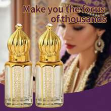 15ml Arabic Style Rollerball Fragrance Oil, Decorative Gold Fragrance Bottle, Portable Daily Use Fragrance, Suitable For Travel And Gifting - ALB Arabic Women's Perfume 15ml - View 5