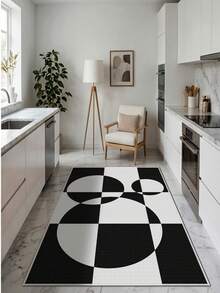 Digitally Printed Non-Slip Washable Runner And Area Rug Suitable For Living Room, Outdoor, Kitchen, Bedroom Carpet, Modern Design | Modern, Scandinavian, Bohemian And Classic Styles | 100% Polyester - Multicolor - View 3