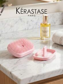 Lược gập du lịch Kérastase Silver mini cầm tay, lược chải tóc massage tóc - Hồng - Xem 3