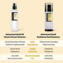 COSRX Advanced Snail Radiance Dual Essence – جوهر الحلزون المزدوج المضيء - الجمال الكوري - مشاهدة 3