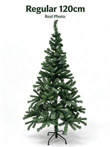 Artificial Christmas Tree, 1.2m /1.5m Green Simulation Spruce Tree With Foldable Metal Stand, Full Realistic Branches, Unlit Fake Xmas Tree For Home Living Room Indoor Christmas Holiday Party Decor,Reusable,Easy Assembly - Multicolor - View 9