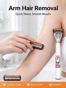 30Pcs,Men Shaving Razor Kit,Manual Facial Shaver,Face Hair Removal,Men Grooming Tools,Replacement Blades,Facial Shaving Razor - A - View 5