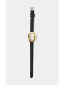 Noxbound 1pc Women's PU Leather Band Quartz Watch Round Dial Retro British Style Niche Timepiece - Multicolor - View 12