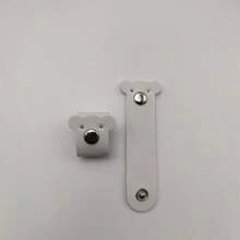 Set 2 Pengatur Kabel Kulit PU Berbentuk Beruang Lucu – Pengikat/Klip Kabel Kancing Jepret Buatan Tangan - MultiWarna - View 5